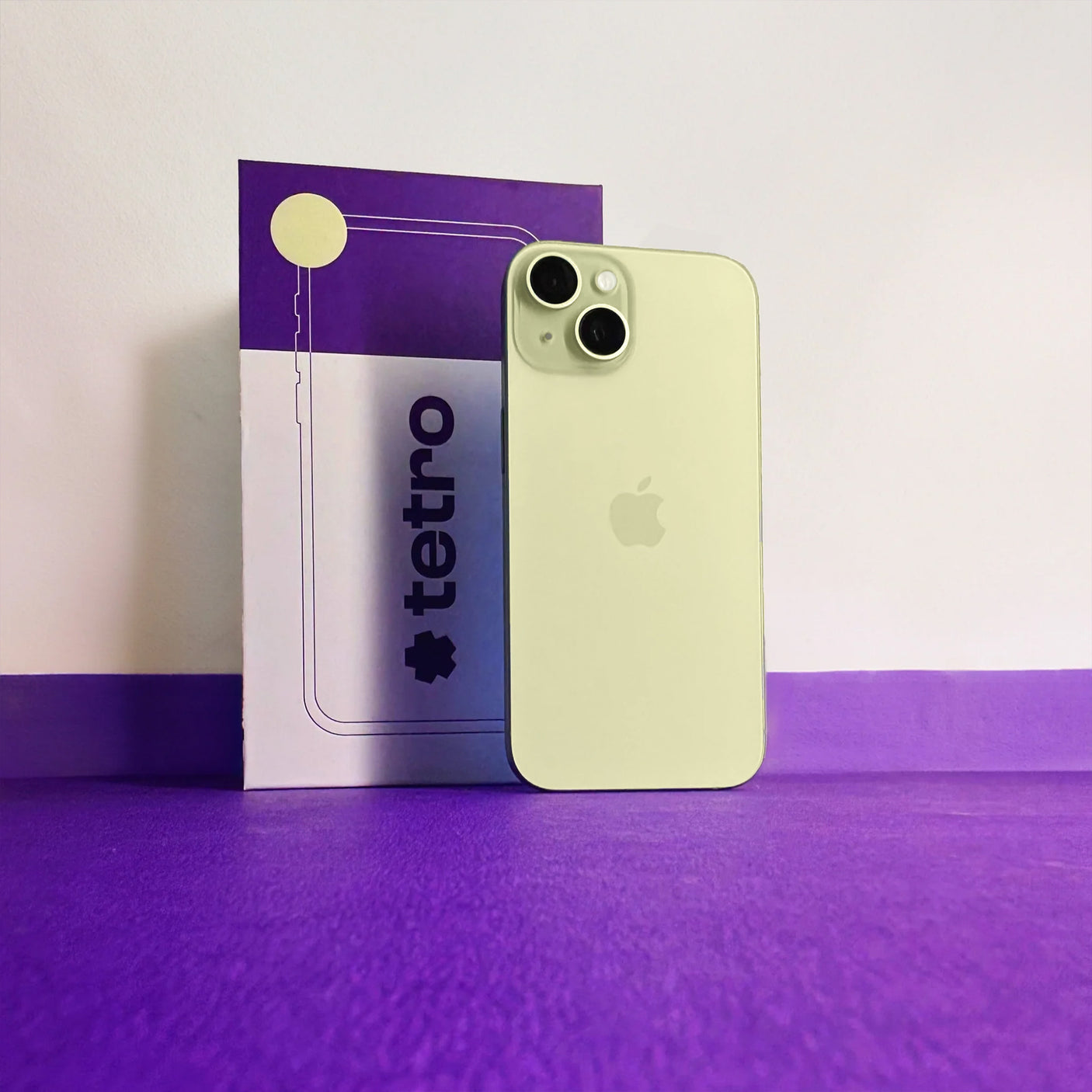 iPhone 15 (Yellow, 128 GB, Pre-loved).