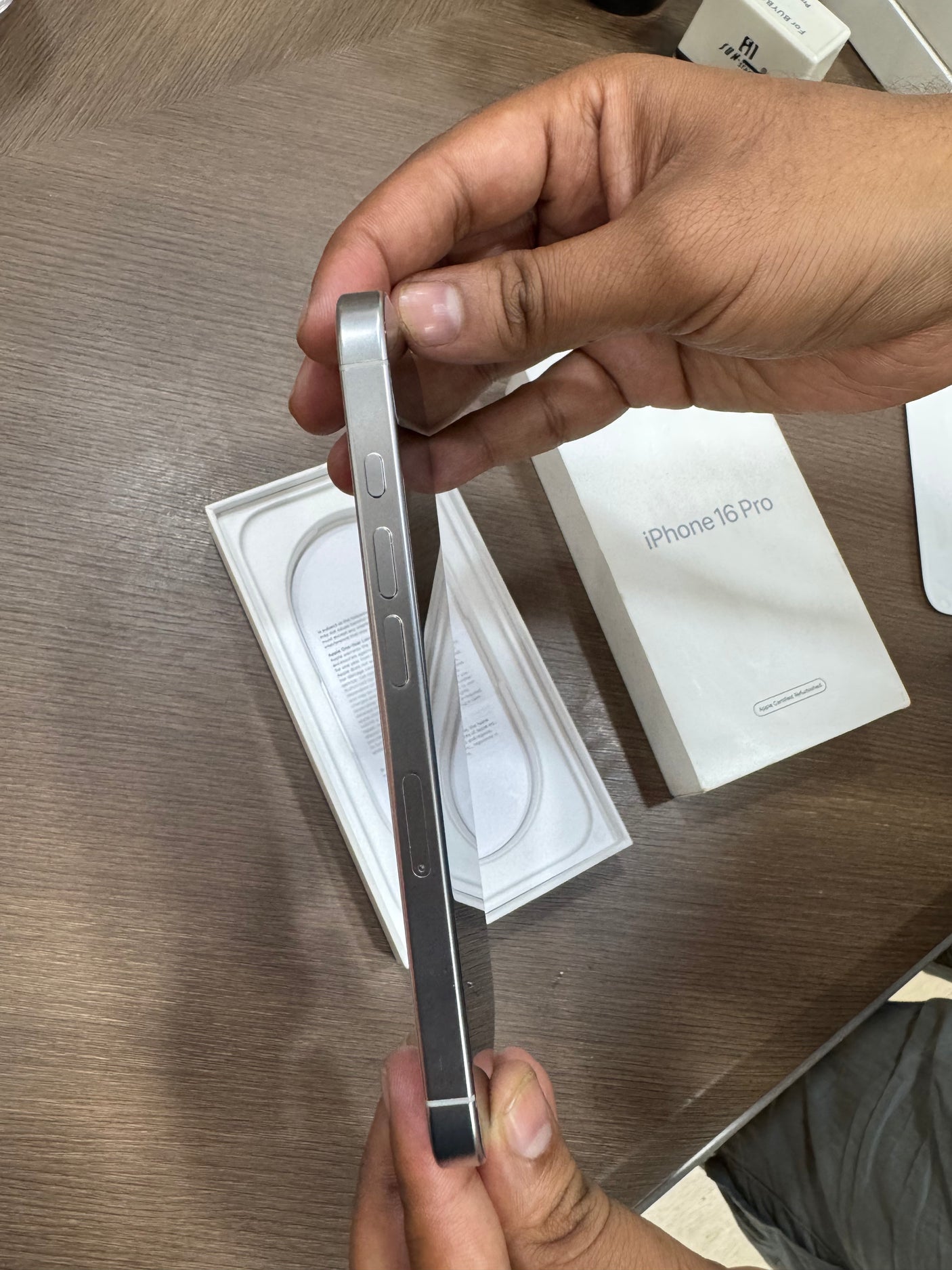 iPhone 16 Pro (White Titanium, Apple Certified Refurb)