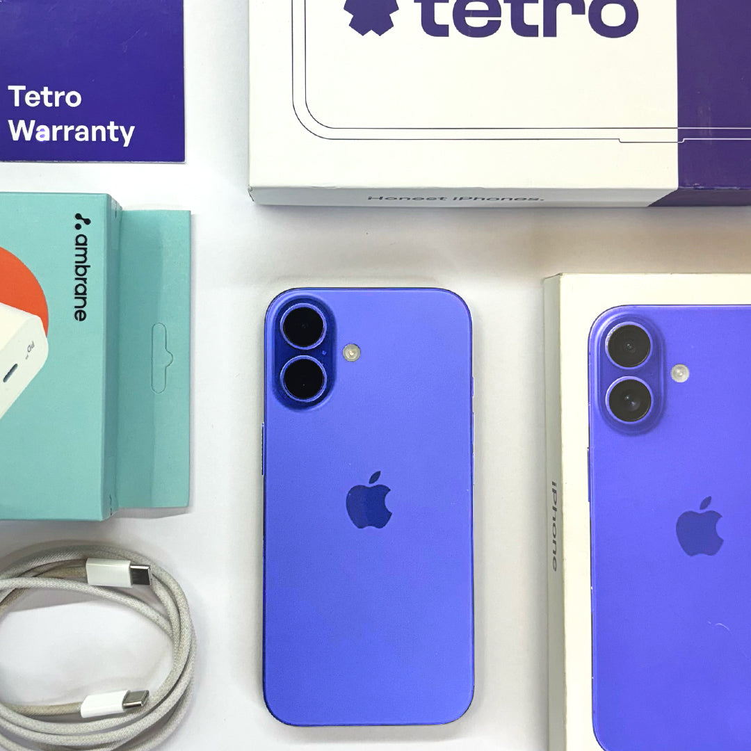 iPhone 16 (Ultramarine, Pre-loved)