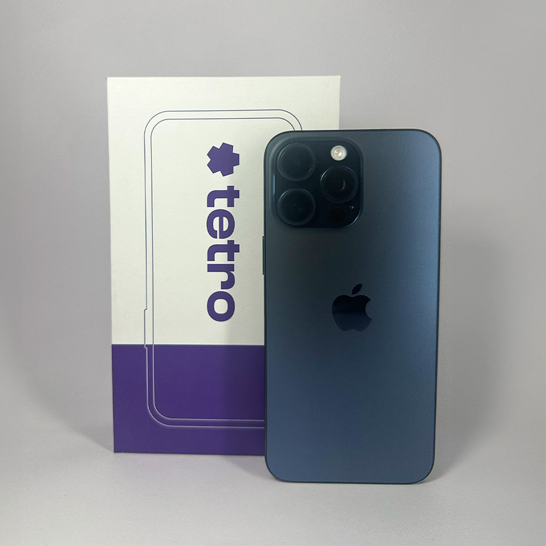 iPhone 15 Pro Max (Blue Titanium, Pre-loved) with Warranty – Tetro