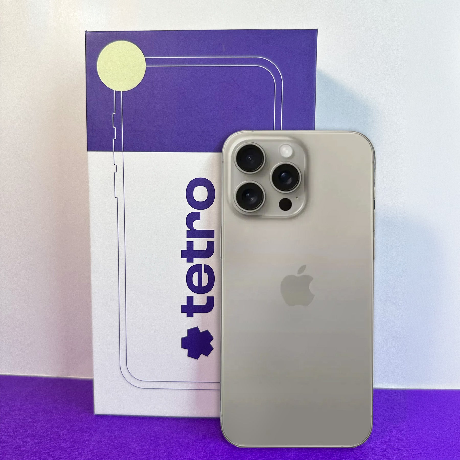 iPhone 15 Pro (Natural Titanium, Pre-loved) with Warranty – Tetro