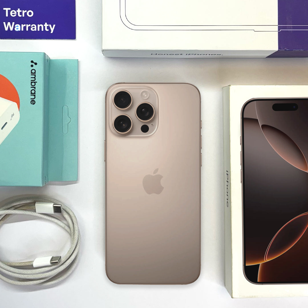 iPhone 16 Pro Max (Desert Titanium, Pre-loved)